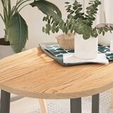 Stolna ploča 100x50x2 cm od ovalna masivna hrastovina | shoptok.hr