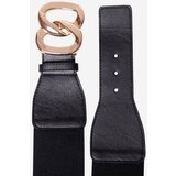 Shelvt Women's black elastic belt cene
