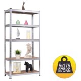 SITONIA Polica Metal medijapan 180x90x50cm, 5x175kg
