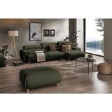 Lomoco KOTNA SEDEŽNA GARNITURA, velur temno zelena | Shoptok.si