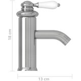  Kupaonska slavina za umivaonik srebrna 130 x 180 mm | shoptok.hr