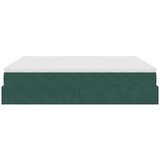 vidaXL Otomanski posteljni okvir z vzmetnicami zelen 160x200 cm žamet, (21608667) | Shoptok.si