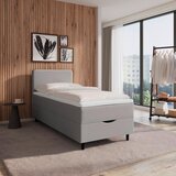 Bessagi Home Postelja Z Vzmetnico Vida, Siva, Nadvložek, 90x200 Cene