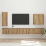  Set zidnog ormarića za TV Zidne 6 pcs Umjetnički hrast | shoptok.hr