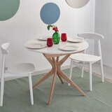Ragaba Okrugao proširiv blagovaonski stol s dodatnom pločom ø 90 cm Jubi – | shoptok.hr