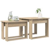  Set stolića za kavu 2 pcs Sonoma hrast Konstruirano drvo | Eponuda.com
