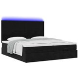 vidaXL Okvir kreveta s madracima crni 160x200cm baršunasti | shoptok.hr