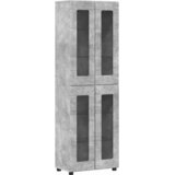  Set TV komoda FLORIN 3 kom. Betonski sivi Konstruirano drvo | shoptok.hr