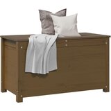  Kutija za pohranu boja meda 80x40x45 5 cm od masivne borovine | shoptok.hr