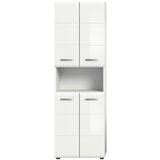 XXXL Visoka Omara Ice, S 4 Vrati V Beli Barvi | Shoptok.si