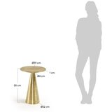 Kave Home Aluminijasta okrogla stranska mizica ø 39 cm Rhet – | Shoptok.si