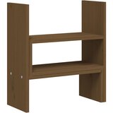  Stalak za monitor smeđi (39 - 72) x 17 x 43 cm masivna borovina | shoptok.hr