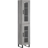 Maison Chic Visoka omara - Komoda - Predalnik siva sonoma 34,5x34x180 cm inženirski les, (21719416) | Shoptok.si