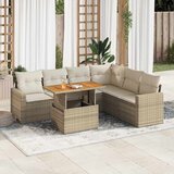  7-dijelni set vrtnih sofa sivi od poliratana | shoptok.hr
