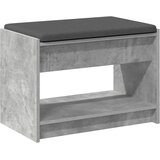  Klupa za hodnik s jastukom Betonsko Siva 63 x 38 x 45 cm | Eponuda.com