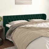  Uzglavlje s ušima tamnozeleno 183x23x78/88 cm baršunasto | shoptok.hr
