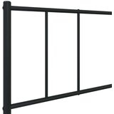 vidaXL Metalni okvir za krevet s uzglavljem crni 75x190 cm | shoptok.hr