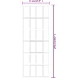 vidaXL Klizna vrata s priborom ESG staklo i aluminij 76 x 205 cm | shoptok.hr