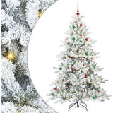 vidaXL Umjetno božićno drvce s nogom with LEDs s stalakom 210cm PVC | shoptok.hr