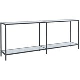  Konzolni stol bijeli 200 x 35 x 75,5 cm od kaljenog stakla | shoptok.hr