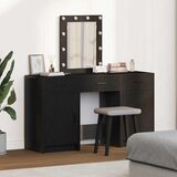  Toaletni stol s vratima Crna 50 x 41 x 135 cm Konstruirano drvo | shoptok.hr