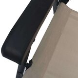  Zložljivi vrtni stoli 2 kosa blago krem, (20660073) | Shoptok.si