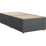  Krevet s oprugama i madracem tamnosivi 100 x 200 cm od tkanine | shoptok.hr