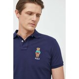 Polo Ralph Lauren Bombažen polo mornarsko modra barva | Shoptok.si