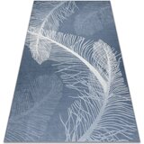 RugsX Preproge ANDRE 1148 pralna preproga Perje protizdrsna - 80x150 cm Modra | Shoptok.si