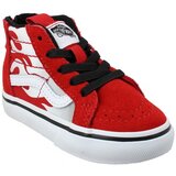 Vans Sk8 Hi Zip Flame Velours Toile Enfant Rouge Red | shoptok.hr