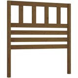  Posteljno vzglavje medeno rjavo 106x4x100 cm trdna borovina, (20646075) | Shoptok.si
