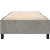  Okvir za krevet s oprugom svjetlosivi 100x200 cm baršunasti | Shoptok.si