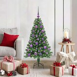 vidaXL Umestno božično drevo Zelena 120 cm PVC, jeklo in plastika | Shoptok.si