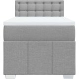 vidaXL Box spring krevet s madracem svjetlosivi 90x190 cm od tkanine | shoptok.hr