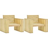 vidaXL Vrtni stoli 2 kosa 89x76x76 cm impregnirana borovina Cene