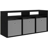  Nizak ormarić s ladicama Crni hrast 102 x 32 x 48,5 cm | shoptok.hr