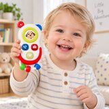 Lean Toys Interaktivni telefon za malčke z gibljivimi elementi, lučmi, zvoki Slike