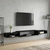 TV ormar za montažu na zid Zidna montaža Crni hrast - Crni hrast 220 cm Cijene