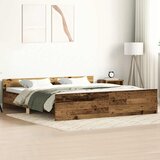 vidaXL Posteljni okvir brez vzmetnice star les 180x200 cm Cene