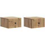  Stenski nočni omarici 2 pcs Artisan hrast 33 x 34,5 x 20 cm, (5000209907) | Shoptok.si