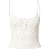 A LOT LESS Top 'Susan' oranžna / bela | Shoptok.si