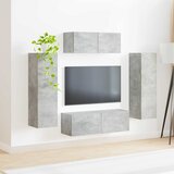  Set TV komoda Zidne 3 pcs Betonski sivi Konstruirano drvo | shoptok.hr