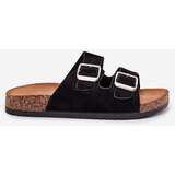 Boto Women's sandals on cork platform with buckles black Livara | Shoptok.si