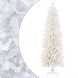  Umjetno vitko božićno drvce 240 cm 300 LED lampica Topla bijela | shoptok.hr