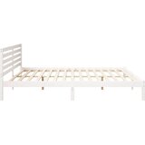  Krevetna konstrukcija Bijelo 180 x 210 cm Čvrsto borovo drvo | shoptok.hr