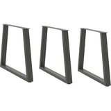  Noge za blagovaonski stol V-oblika 3 kom antracit 70 x (72-73,3) cm čelik | shoptok.hr