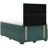  Boxspring krevet s madracem Tamnozelena 120 x 200 cm Baršun | shoptok.hr