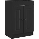 vidaXL Omarica pod umivalnikom Črna 56 x 37,5 x 81 cm Inženirski les, (5000246229) | Shoptok.si
