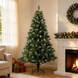  Umjetno božićno drvce 150 cm PVC i metal Zelena - 150 cm | shoptok.hr