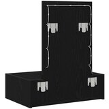 vidaXL Crni hrast MDF, drvo 60 x 40 x 70 cm Toaletni stol Pravokutni | shoptok.hr